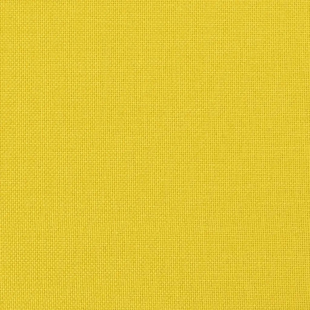 Set di Divani 3 pz con Cuscini Giallo Chiaro in Tessuto 3201831