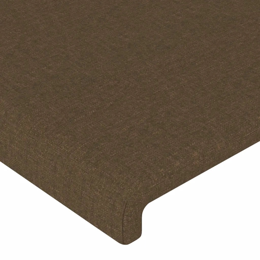 Testiera | Testata a LED MarroneScuro147x16x118/128cm inTessuto
