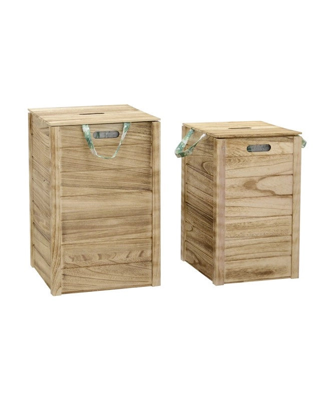 SET 2 PORTABIANCHERIA LEGNO