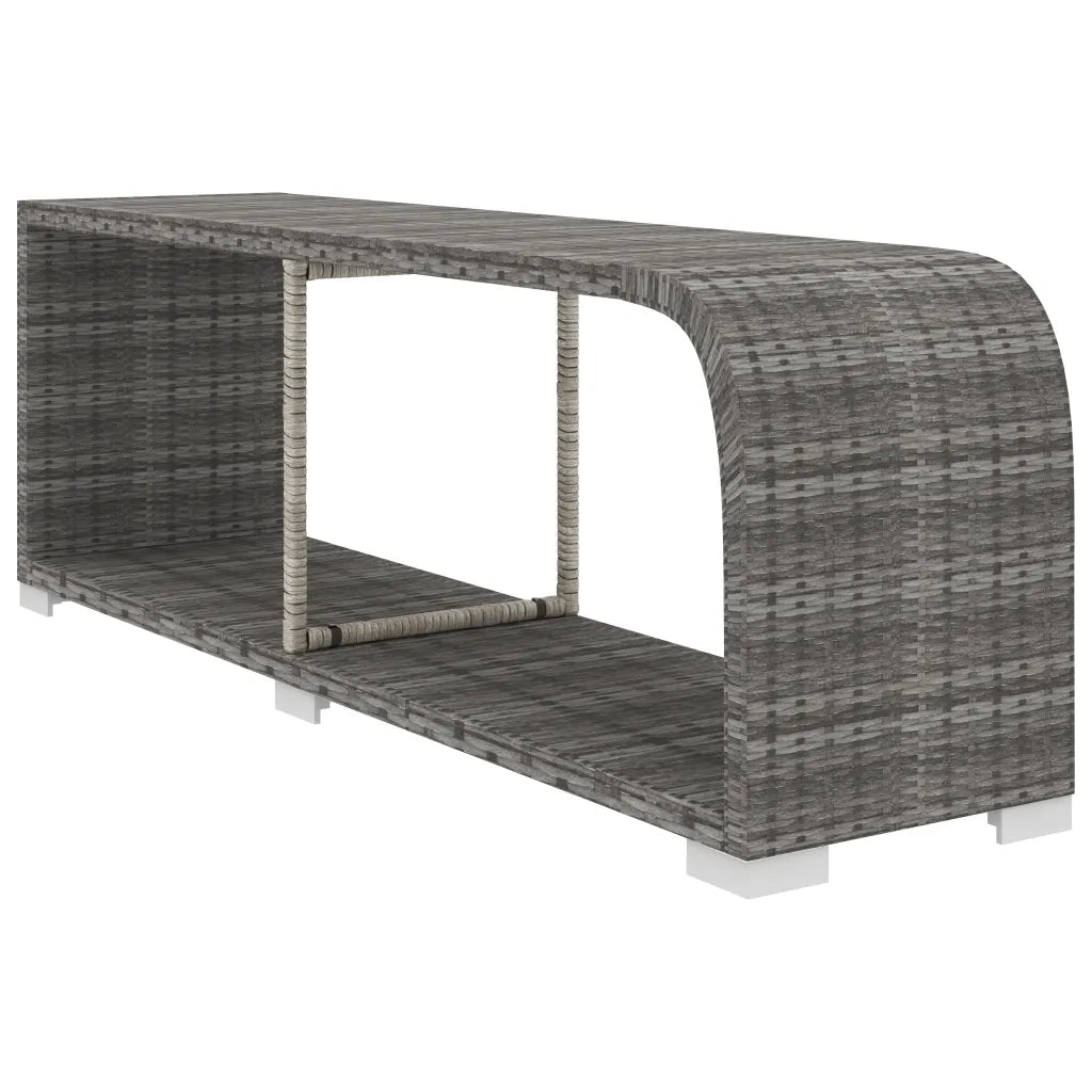 Set Divani da Giardino 11 pz con Cuscini in Polyrattan Grigio 48321