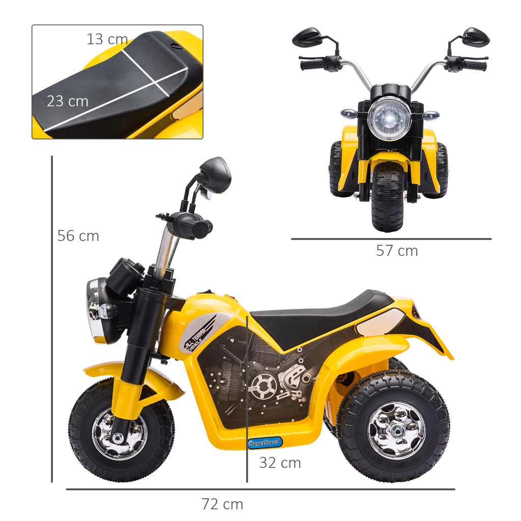 Moto Elettrica per Bambini ¨C zephmum ¨C Gialla 72x57x56