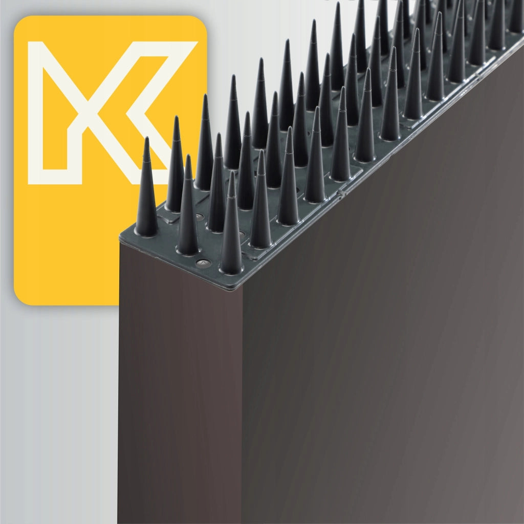 Punte anti-piccioni KADAX, 51 cm, in plastica densa e resistente, 48 pezzi