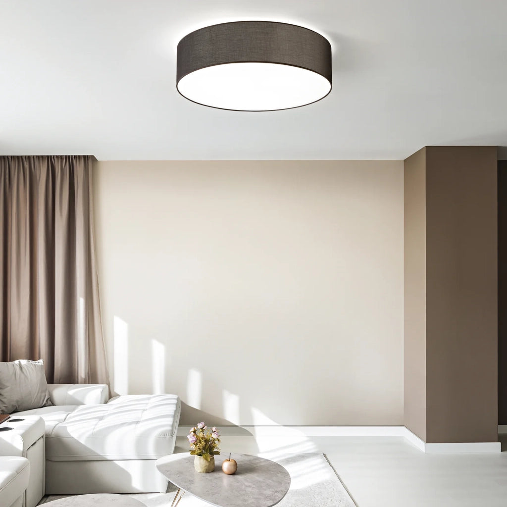 Paralume Cilindro Collezione SET Tortora Altezza 14 cm Diametro 45 cm Ideal Lux