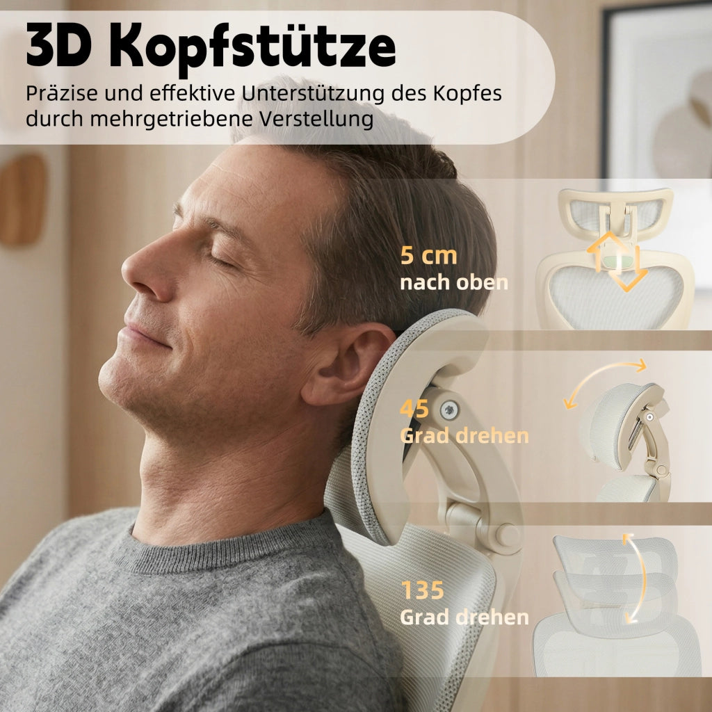 Sedia da ufficio ergonomica con schienale rete ¨C Minimal ¨C grigio