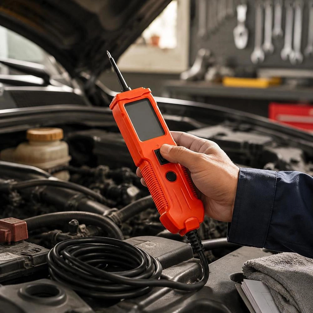 Automotive Circuit Tester, Electrical Tester 8-35 DCV With Circuit Probe, TFT Color Display, And Backlight; Voltage Tester With 4 M Cable And ABS Housing; Electrical Detector Finder, Circuit Tester