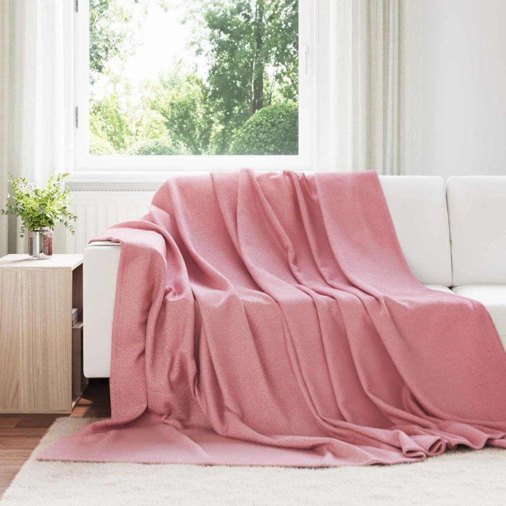 Coperte da Pile 24 pcs Rosa 270 x 240 cm Panno