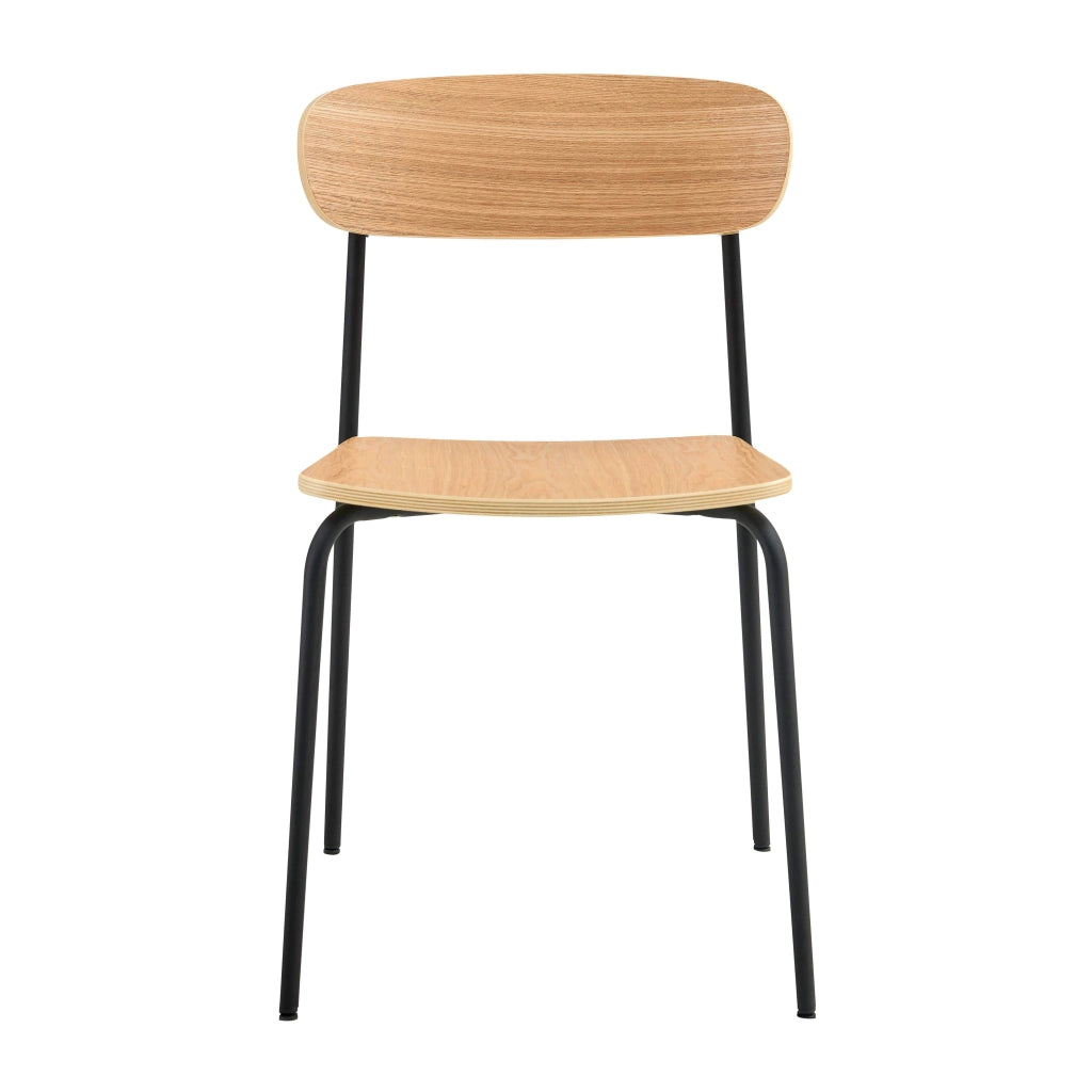 Oviala - Set di 2 sedie in legno nero
