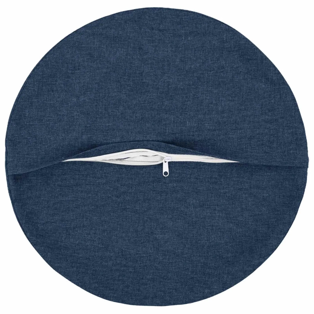 Cuscino con cuscino HEERLEN 6 pz Blu Tessuto 928668