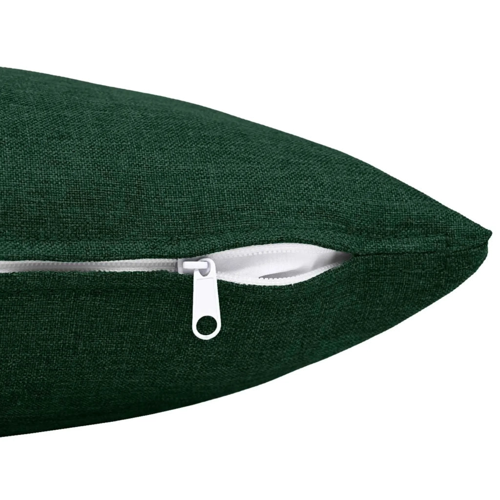 Cuscino con cuscino HEERLEN 2 pz Verde Scuro Tessuto 923479