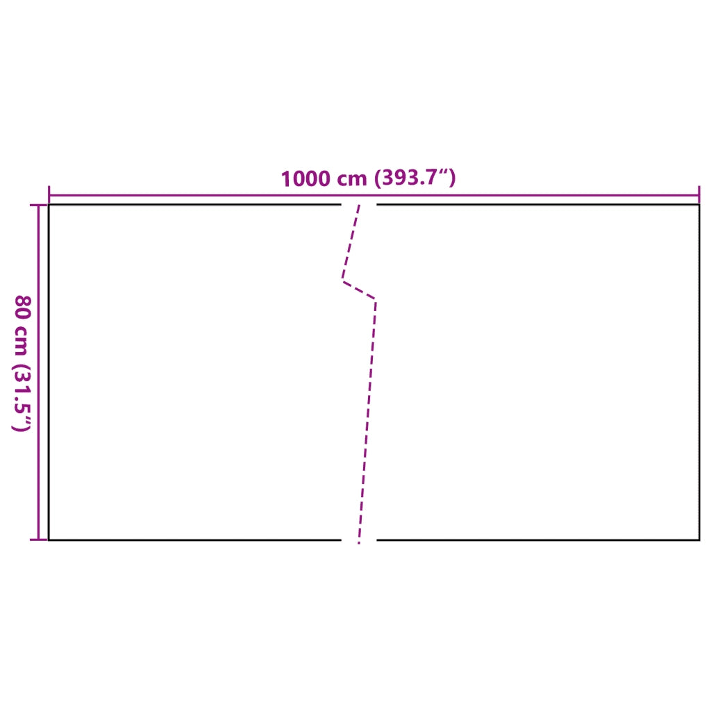 Schermo da balcone | Paravento da Balcone Nero 1000x80 cm in Polyrattan