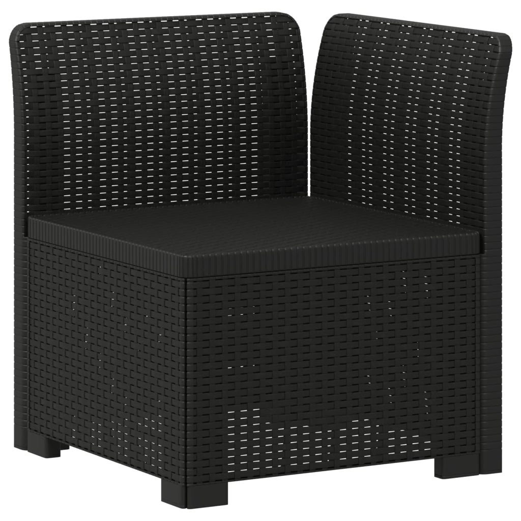 Divano da Giardino a 1 Posto con Cuscino Aspetto Rattan PP 8011817