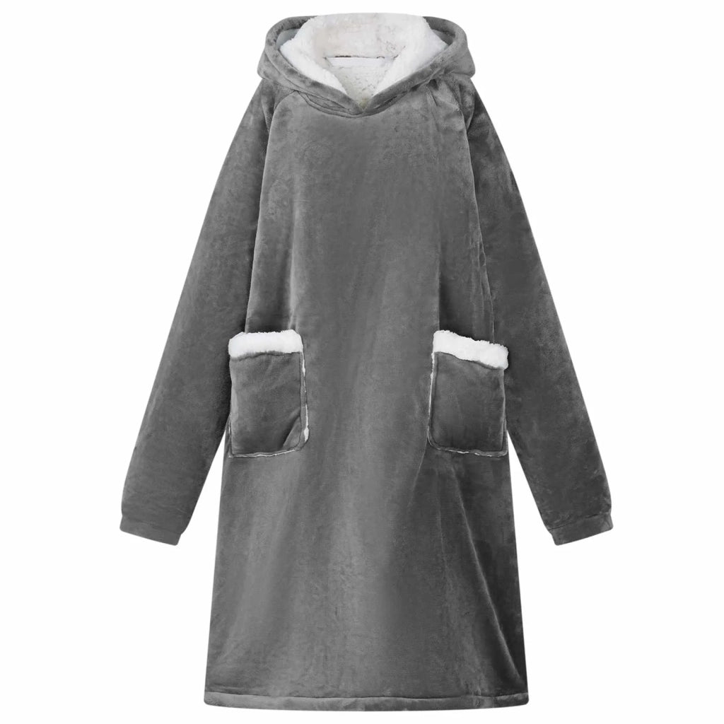 Felpa coperta Grigio scuro M Pile e Flanella CFW3197831