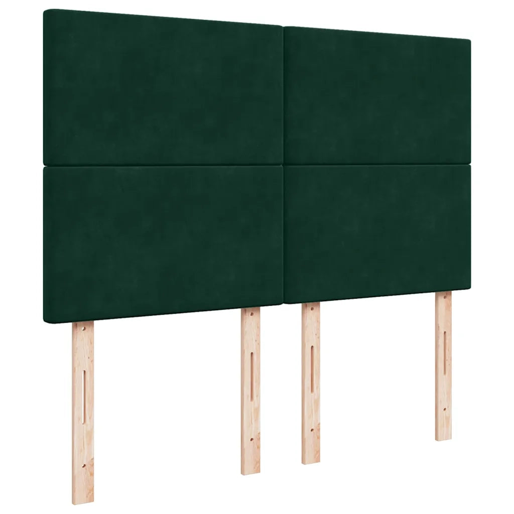 Struttura Letto Pouf con Materassi 140x190 cm in Velluto 3314249
