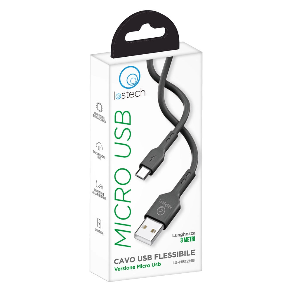 Cavetto per Smartphone Micro Usb 3 Metri Lostech