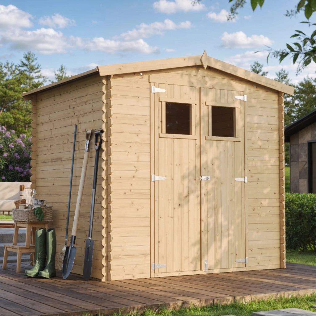 TIMBELA M369 Casetta da Giardino in Legno - 4,33 m2