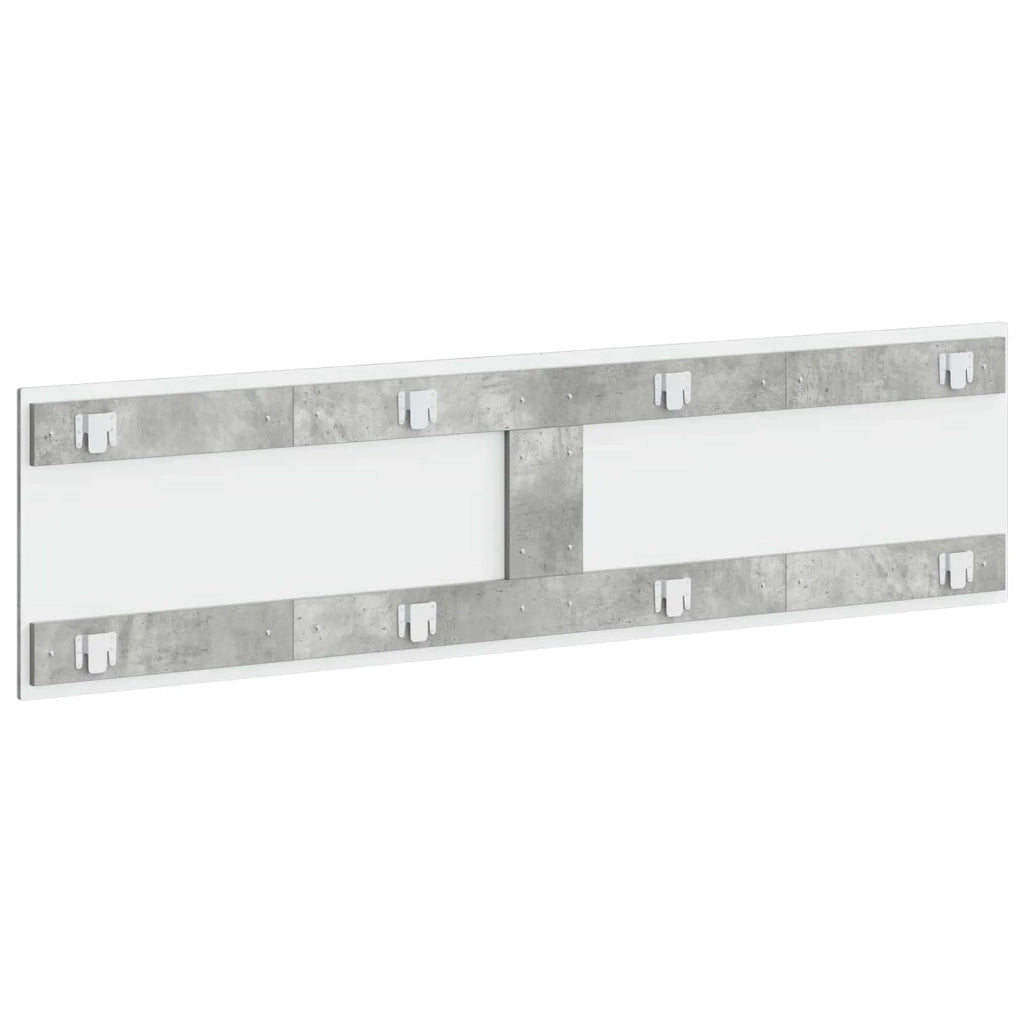 Testiera da Muro HAARLEM Grigio Cemento Legno ingegnerizzato 896928