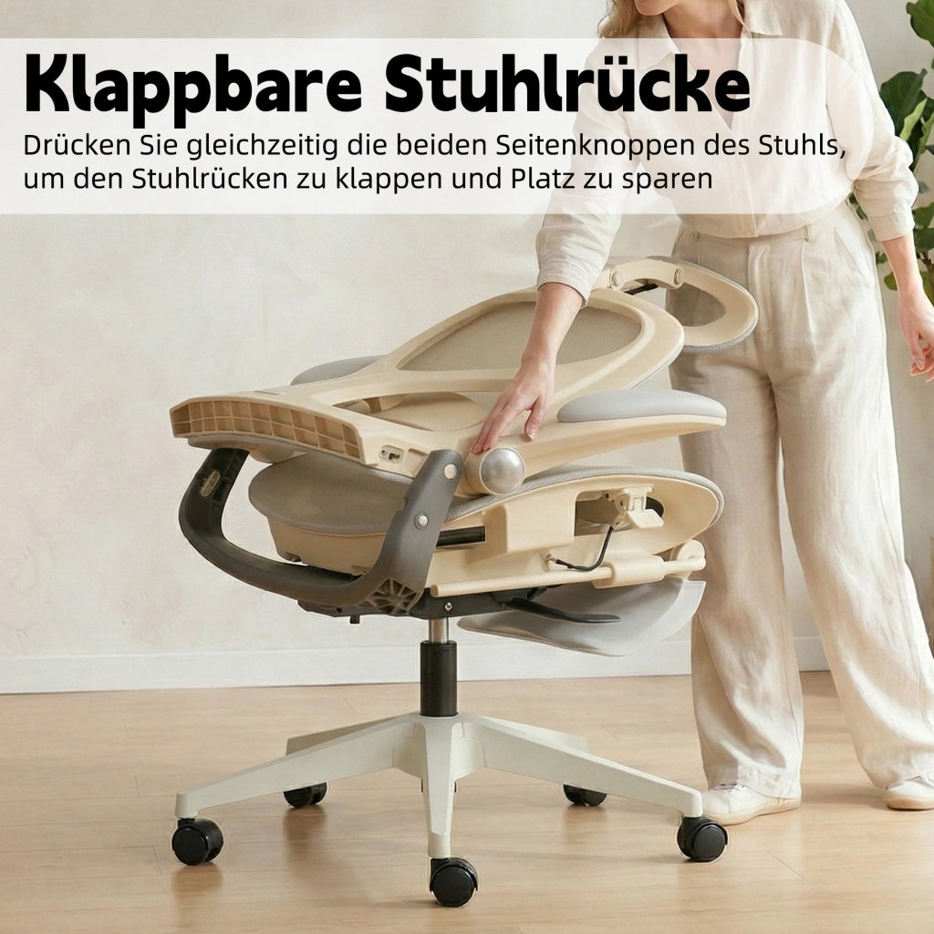 Sedia da ufficio ergonomica con schienale rete ¨C Minimal ¨C grigio