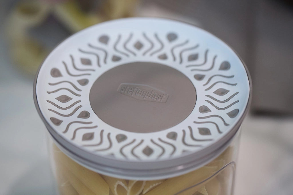 BARATTOLO TONDO 'TOSCA' grigio/bianco  - STEFANPLAST