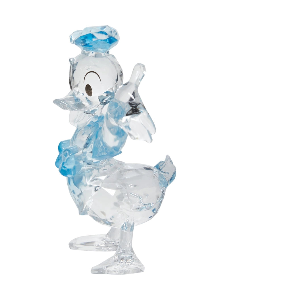 Donald Duck, statuetta, 9,4 cm, acrilico, trasparente nero