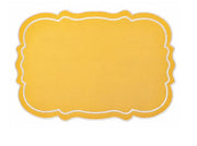 Tovaglietta cotone sagomata ocra 48x33 cm
