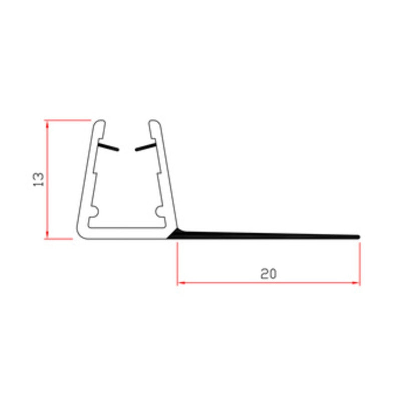 Guarnizione box doccia 2m mod. 404/20