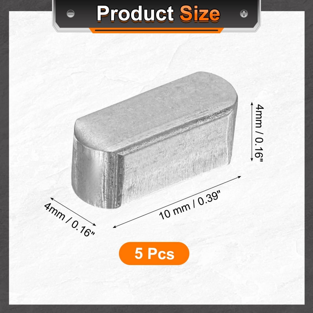 Supporti a molla, 5 pezzi, 4x4x10 mm, Acciaio al carbonio, forma circolare
