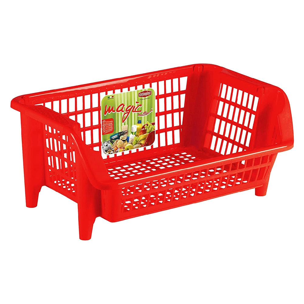 Cestello impilabile bianco 54 x 38 x 24 cm