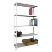 Scaffale metallico 120x40 cm grigio