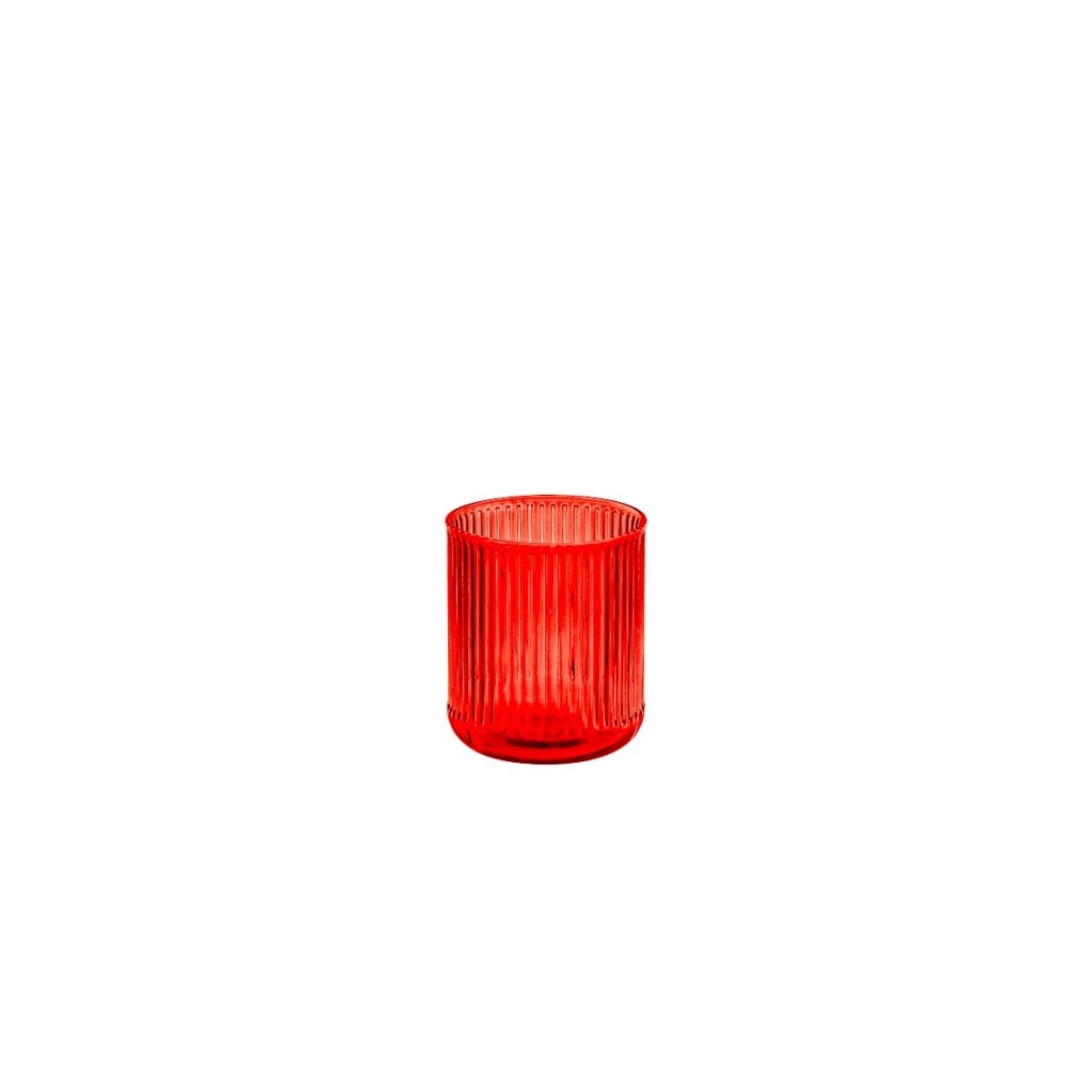 Bicchiere vetro venus rosso cl40