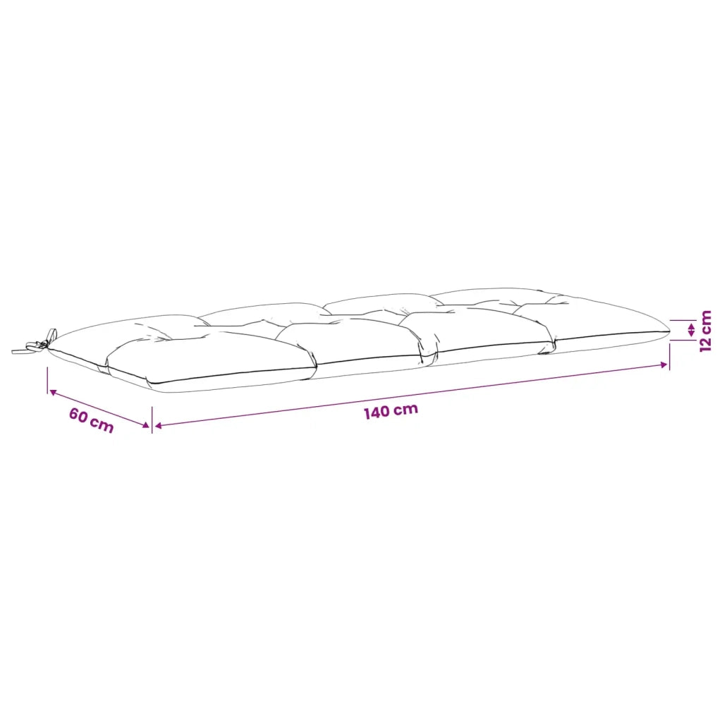 Cuscini per Panchina VIANEN 2 pz 100% Poliestere Sabbia 952735