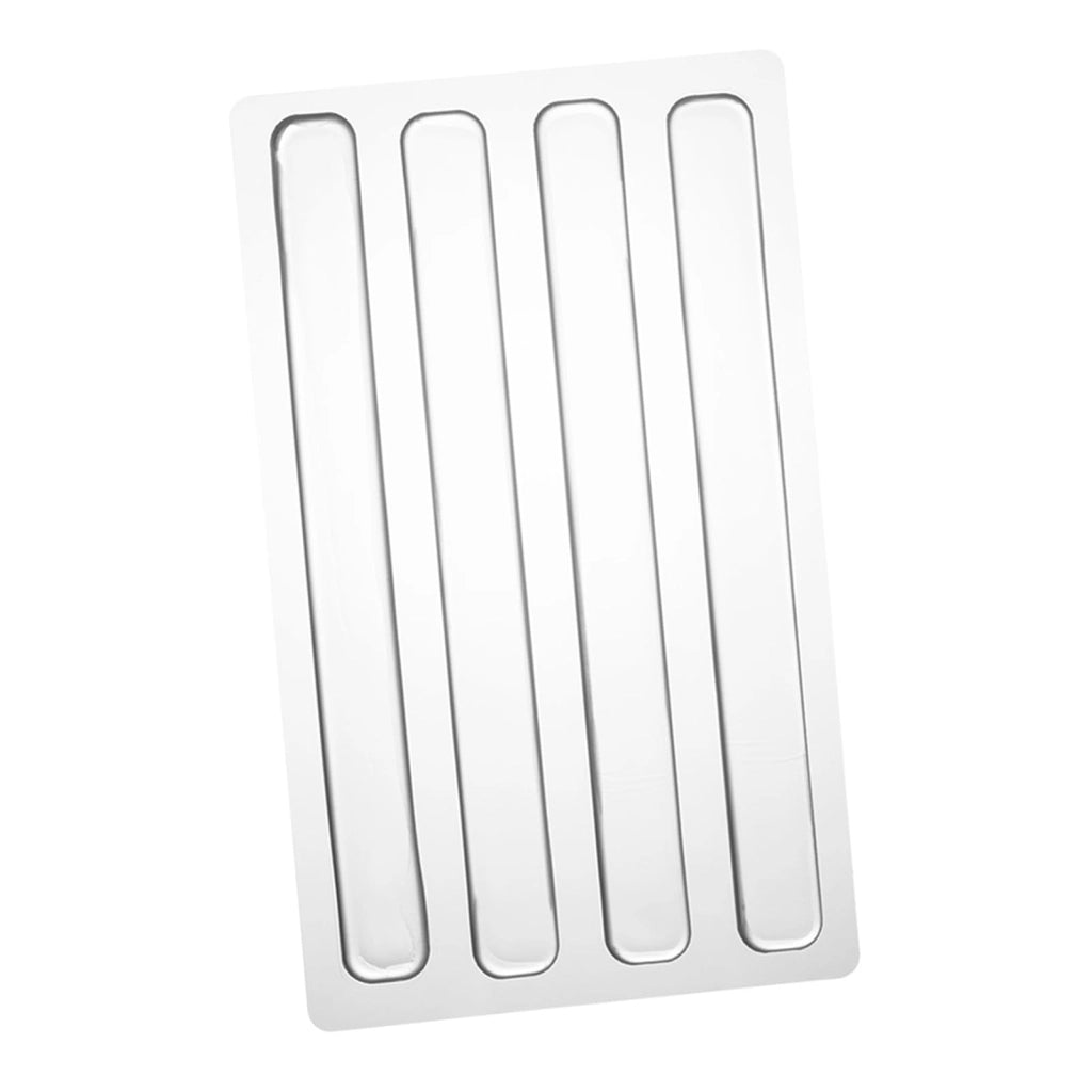 Strisce di silicone autoadesive, 4 pezzi, 150x15x2 mm, trasparenti
