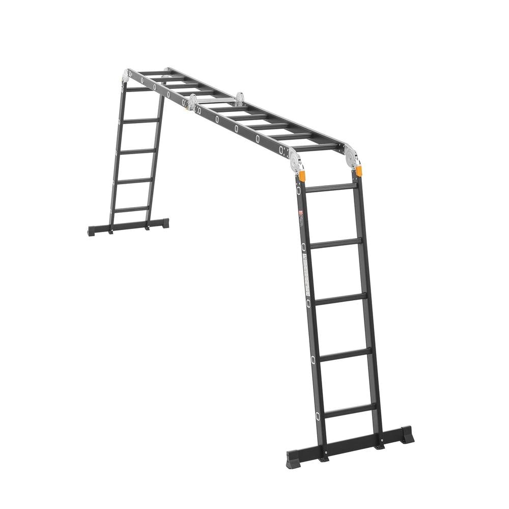 Scala telescopica multifunzionale 7 in 1 KMP405A pieghevole estensibile 5,8 m portata 149,7 kg per casa e fai da te