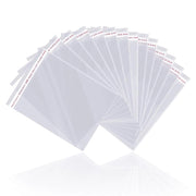 100 buste trasparenti autoadesive formato A4, dimensioni 23x36 cm