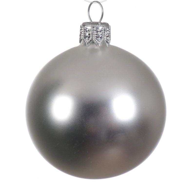 Box 6 Palline Vt Argento opaco D.6 Cm