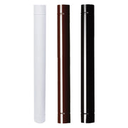 Tubo smaltato per stufe 50x10 marrone