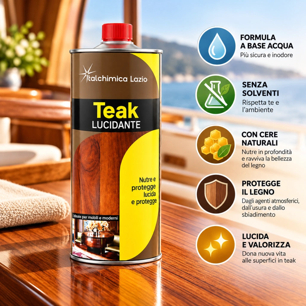 Cera Teak Lucidante Mobili E Pavimenti 1 litro