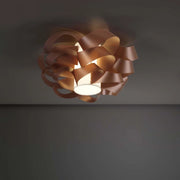 Plafoniera due luci CLOUD Rame diametro 75x h36 cm
