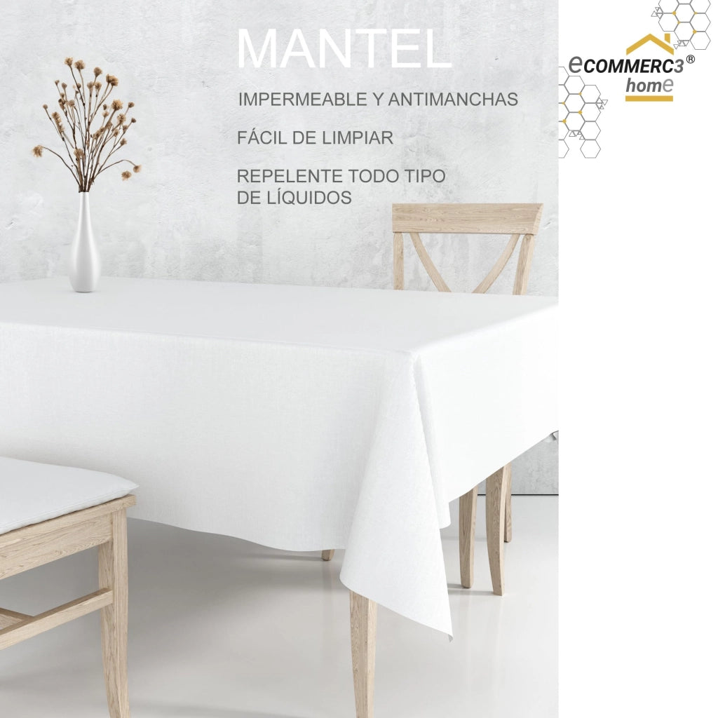 Tavolino rettangolare, dimensioni 220x140 cm, impermeabile e resistente alle macchie
