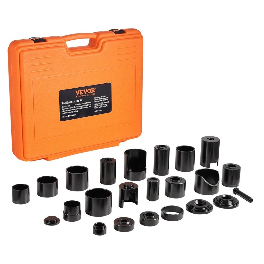Kit pressa per giunti sferici 25 pezzi ZX-J045 in acciaio al carbonio con telaio a C per auto 2WD 4WD per officina