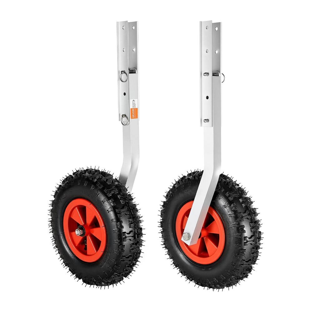 Ruote di Lancio per Gommoni da 304,8 mm in Lega di Alluminio, Carico 226,8 kg, Ruote di Poppa con 4 Perni a Sgancio Rapido, CYXSL12500