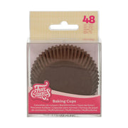 Pirottini per cupcake e muffin, marroni, 48 pezzi
