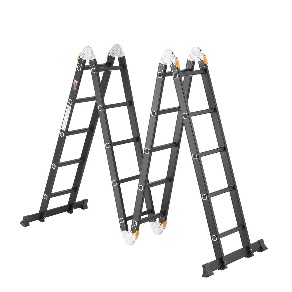 Scala telescopica multifunzionale 7 in 1 KMP405A pieghevole estensibile 5,8 m portata 149,7 kg per casa e fai da te