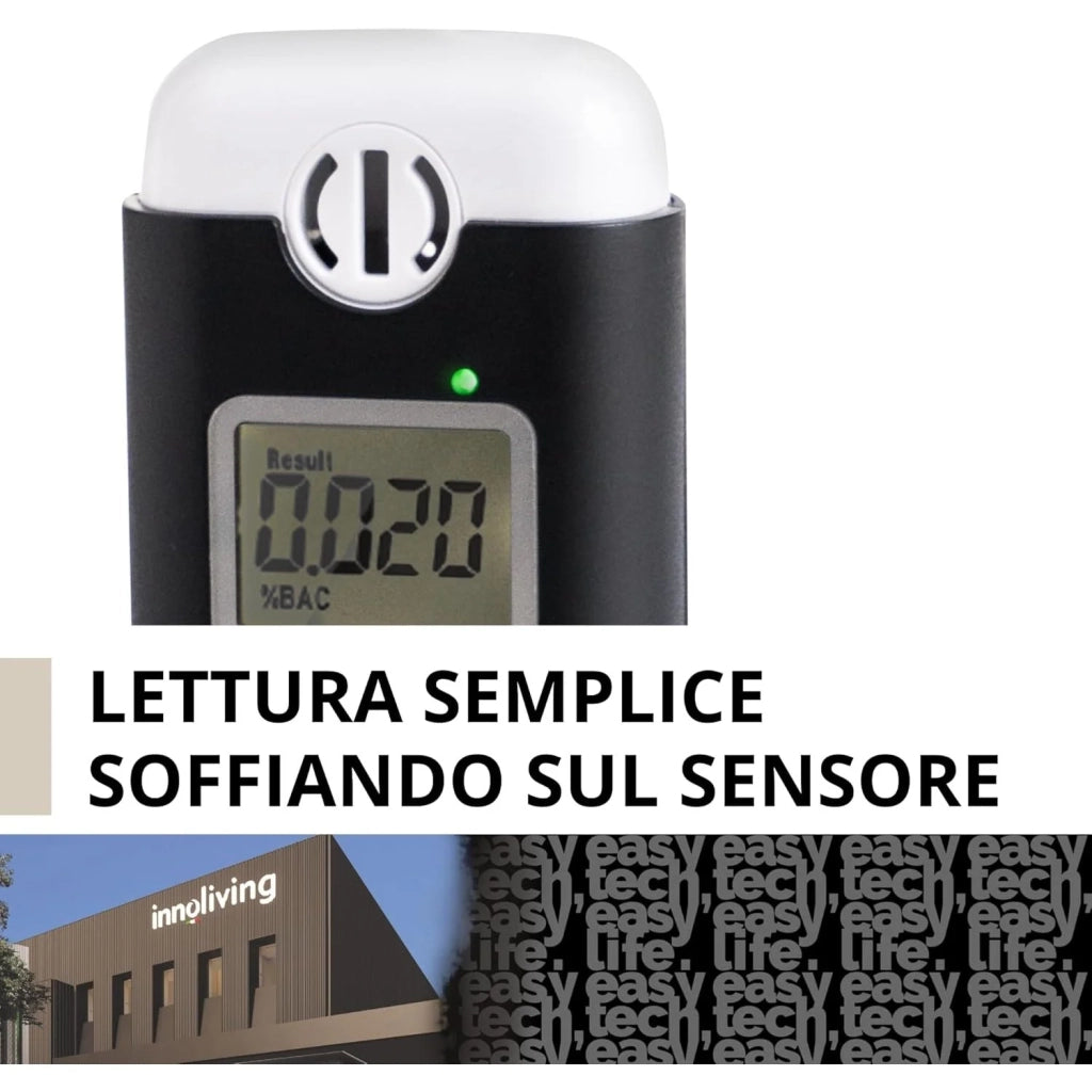Innoliving INN-993 Alcol Tester Digitale a Batterie