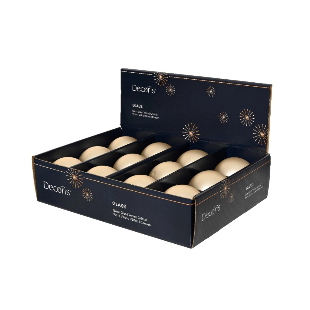 Pallina Vt opaco perla d8cm
