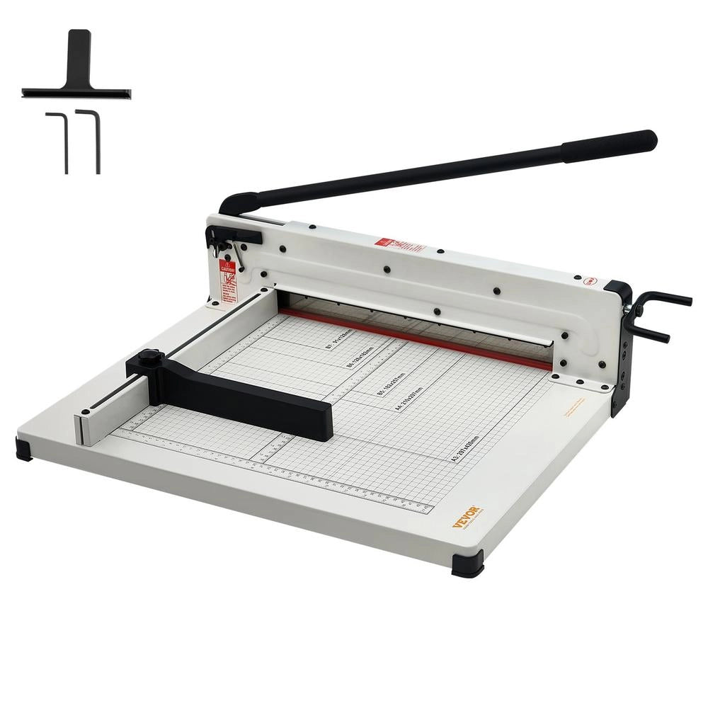 Taglierina per carta A3 STC430 in solido acciaio bianco, capacità 400 fogli 43,18 cm, robusta per ufficio e fai da te