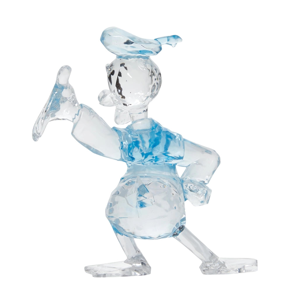Donald Duck, statuetta, 9,4 cm, acrilico, trasparente nero