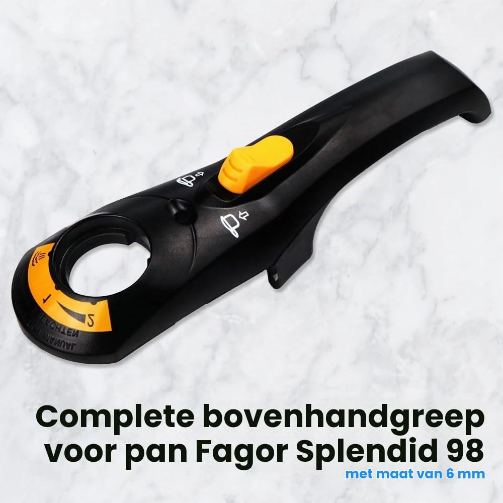 Maniglia di ricambio per pentola a pressione, compatibile con Fagor Splendid 98, diametro 6 mm