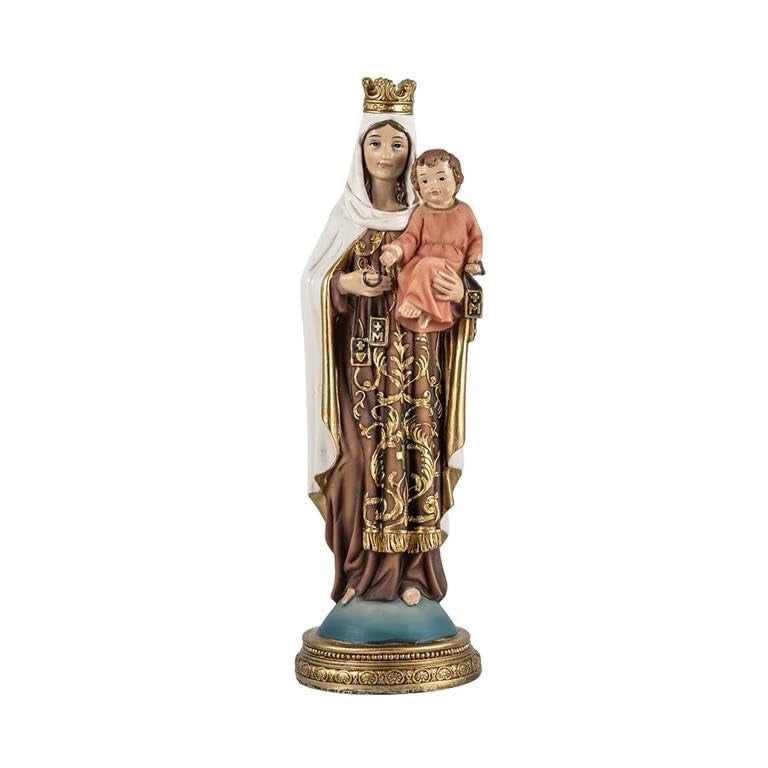 "Jungfrau von Carmen", statuetta in resina dipinta a mano, altezza 22 cm