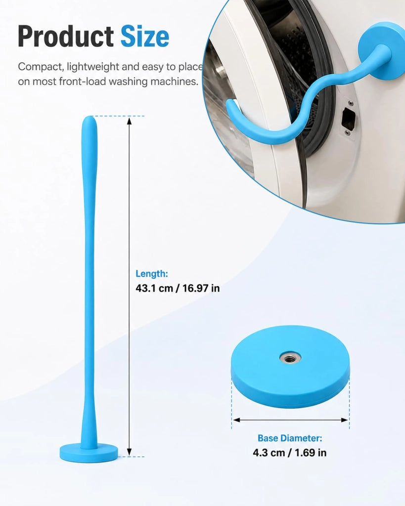 Fermalampada magnetico per lavatrice, 1 pezzo, colore blu