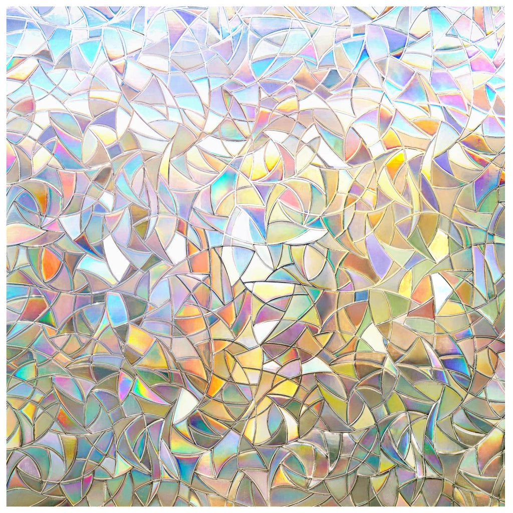 Pellicola oscurante per finestre effetto arcobaleno, 44,5 x 400 cm